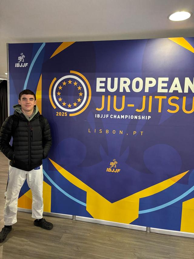 Gonçalo at the IBJJF European Championship in Lisbon, 2025