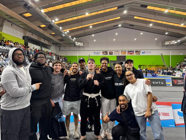 The team together at a competition in Seixal
